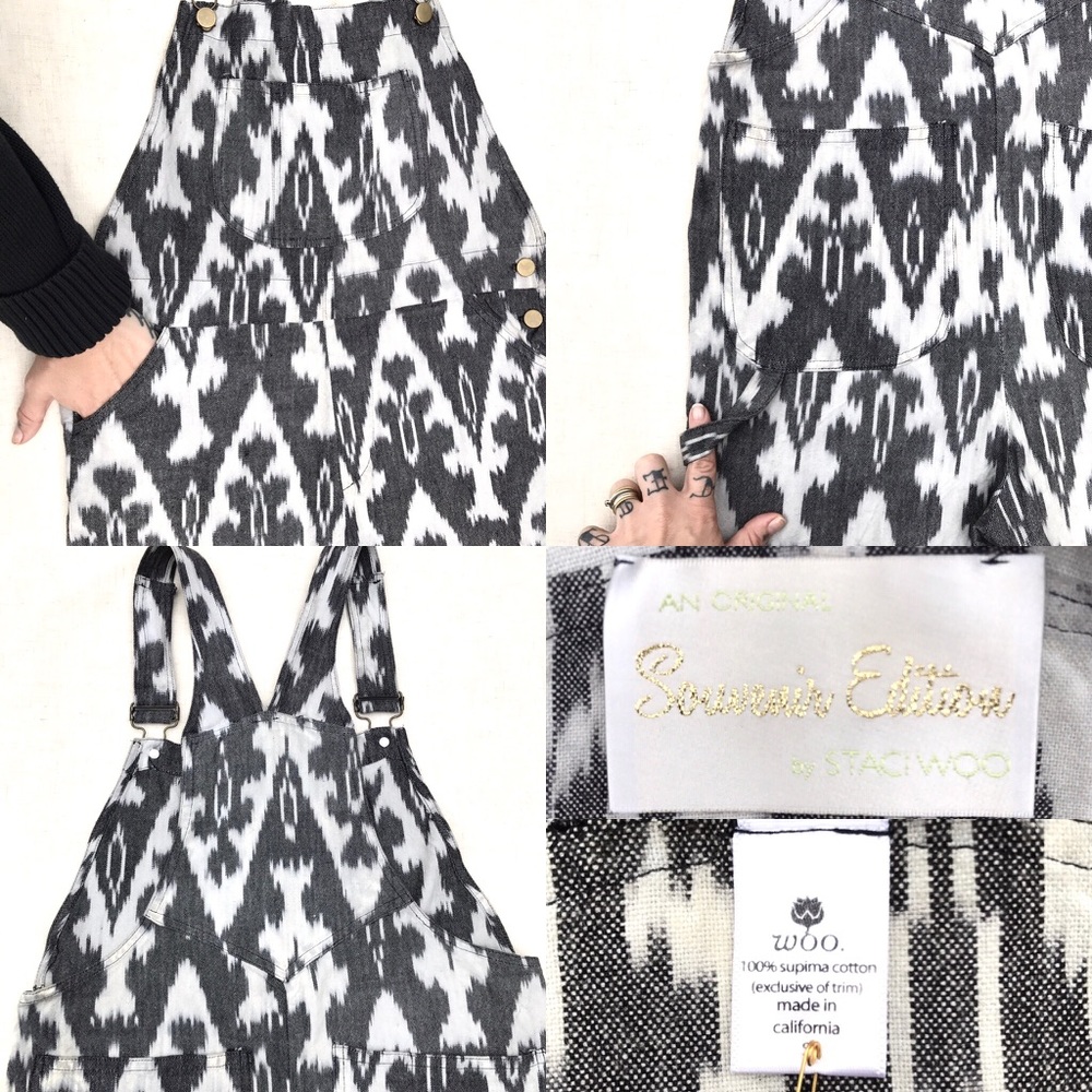Staci Woo Guatemalan Ikat textile overalls - Picture 8 of 8